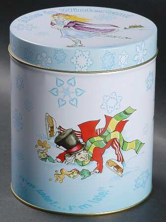 Alice in Winterland Gift Tin & Lid for Mug & Coaster Set