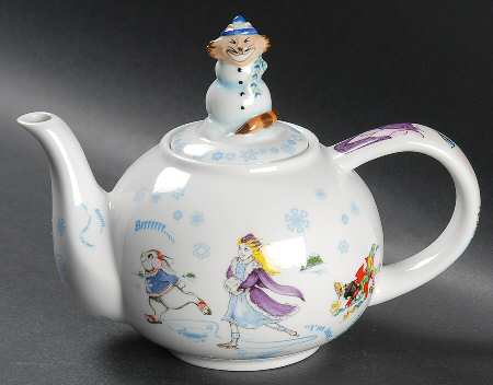 Alice in Winterland Mini Teapot & Lid