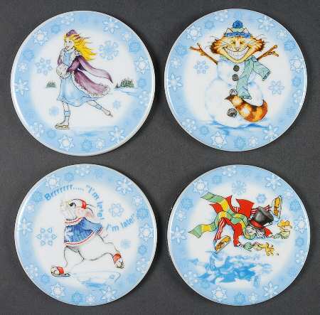 Alice in Winterland Coaster - Set of 4 Motifs