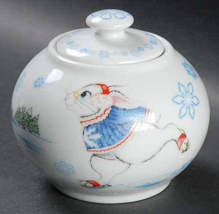 Alice in Winterland Sugar Bowl & Lid