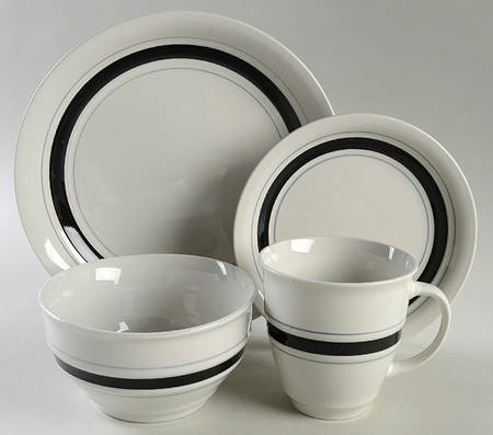 Clipper Black 4 Piece Place Setting