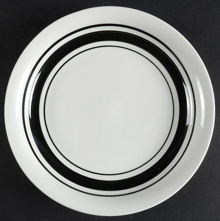 Clipper Black Salad Plate