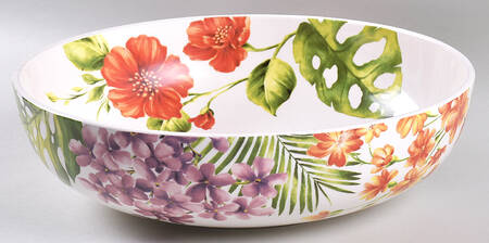 Fiji Floral 12" Round Serving Bowl