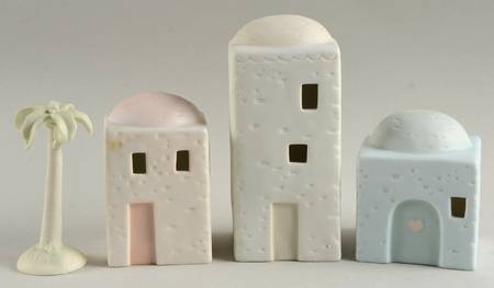 House Set & Palm Tree-Mini Nativity G Clef-House Set & Palm Tree - G Clef Trademark With Box