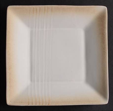 Cream Embossed Salad Plate