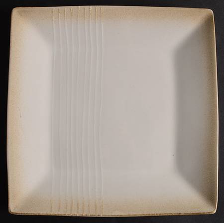 Cream Embossed Dinner Plate