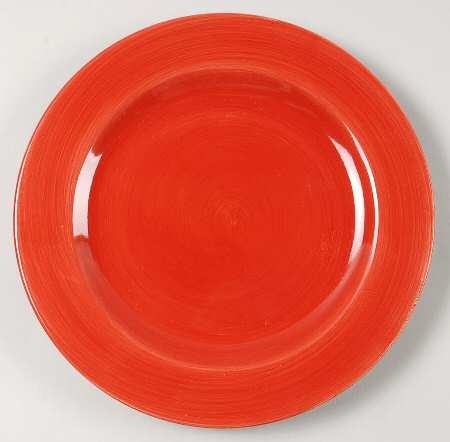 Artisan Red Salad Plate