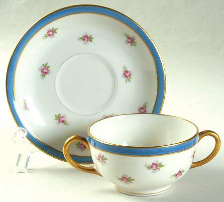 POY712 Footed Bouillon Cup & Saucer