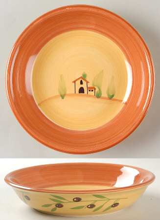 Olive Grove 8" Individual Pasta Bowl