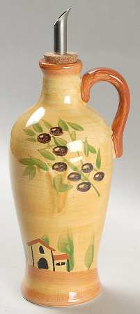 Olive Grove Vinegar Jar & Drizzle Spout