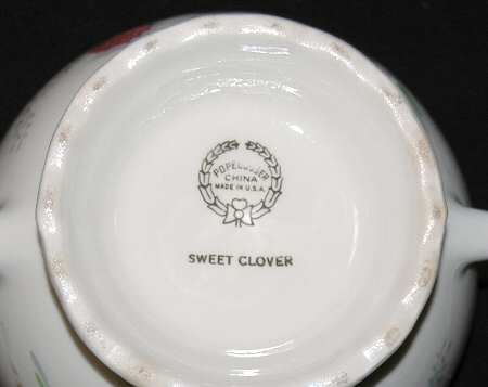 Sweet Clover Sugar Bowl No Lid