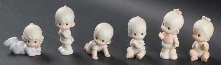 Baby Figurines-Boxed Set Cross-Baby Figurines - Cross Trademark With Box