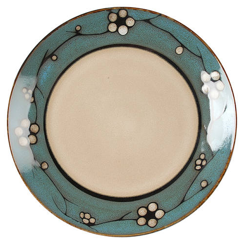 Flora Teal Salad Plate