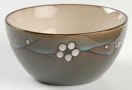 Flora Teal Soup/Cereal Bowl