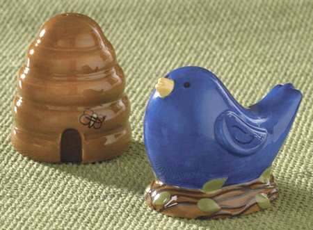 Birds & Bees Figural Salt & Pepper Set