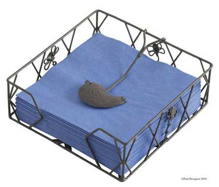 Birds & Bees Metal Napkin Holder