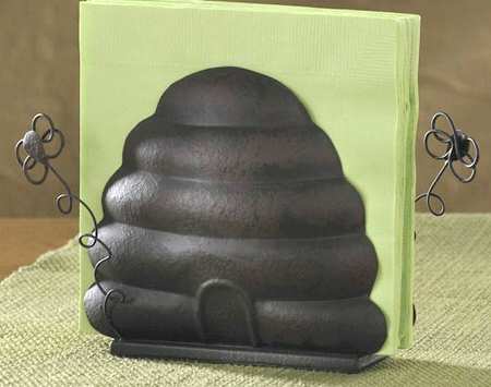 Birds & Bees Metal Napkin Holder