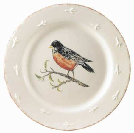 Backyard Birds Salad Plate