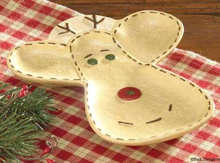 Christmas Sampler Figural Spoon Rest