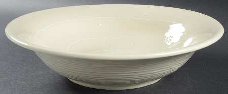 Snow Swirl 12" Round Serving Bowl