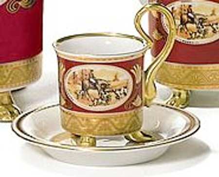 PIR185 Espresso Cup and Saucer Set