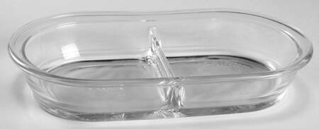 Storage Containers 8'' Oval Divided Food Storage Container