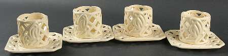 Butterfly Trellis 2 Piece Tea Light Candleholder - Set of 4