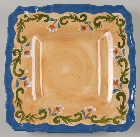 Tuscany Floral 12" Square Serving Platter