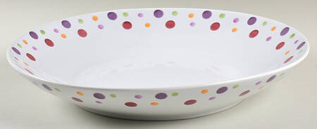 Dots 13" Round Vegetable Bowl