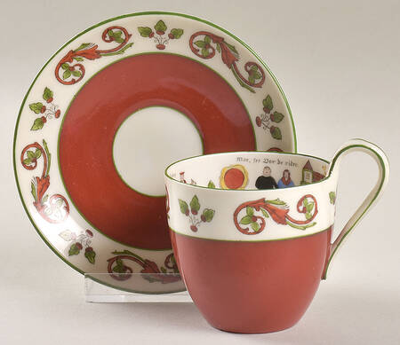 PRG74 Flat Demitasse Cup & Saucer Set