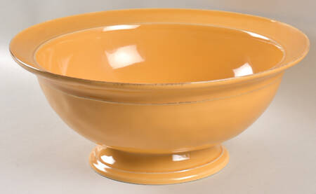 Cambria Saffron Bowl-Footed 14"