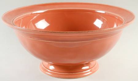 Cambria Persimmon Bowl-Footed 14"