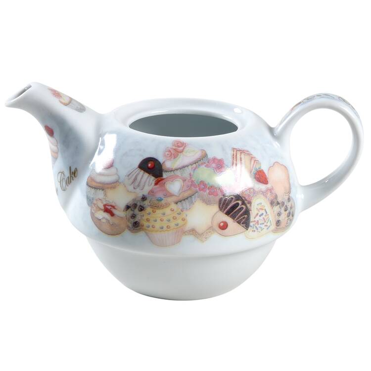 Cupcakes & Cookies Individual Teapot with Cup Teapot No Lid
