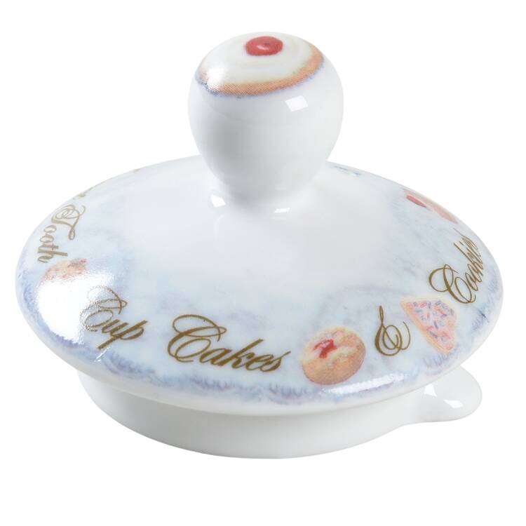 Cupcakes & Cookies Teapot Lid for Individual Teapot with Cup