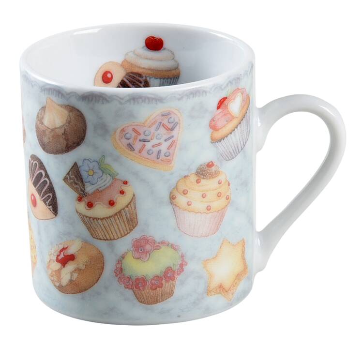 Cupcakes & Cookies Flat Demitasse Cup