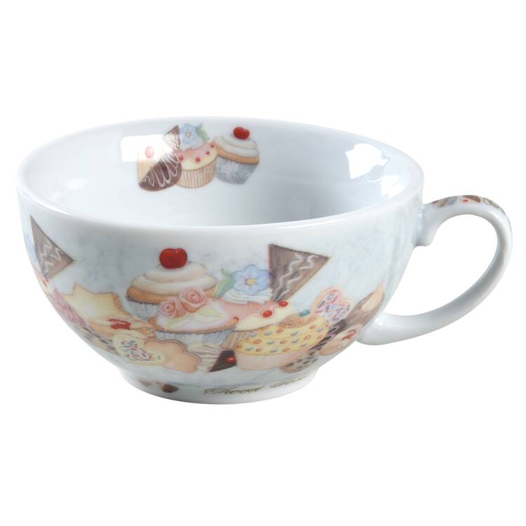 Cupcakes & Cookies Cup for Individual Teapot & Lid with Cup