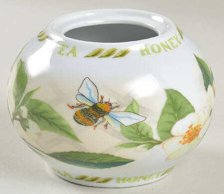 Tea Plant & Honey Bee Sugar Bowl No Lid