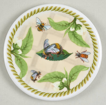 Tea Plant & Honey Bee Coaster Only for Mug & Coaster Set