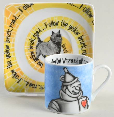 Wizard of Oz Flat Demitasse Cup & Saucer Set