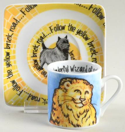 Wizard of Oz Flat Demitasse Cup & Saucer Set