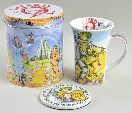 Wizard of Oz Mug & Coaster Set W/Gift Tin & Lid
