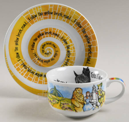 Wizard of Oz Flat Cup & Saucer Set