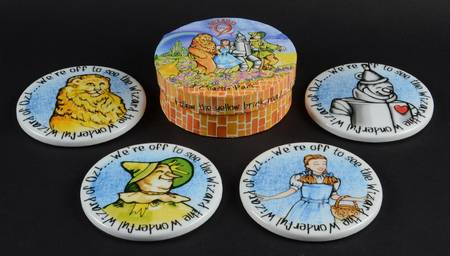 Wizard of Oz Coaster - Set of 4 with Holder