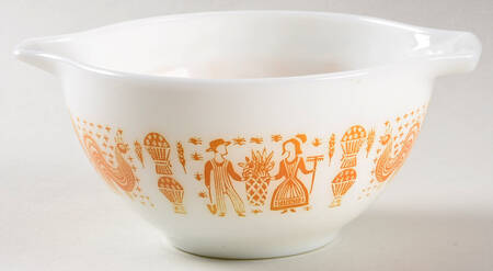 Butterprint-Orange 7" Cinderella Mixing Bowl
