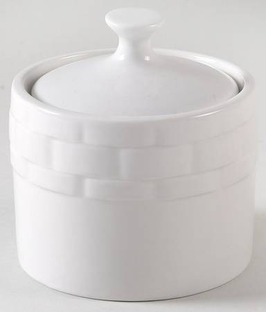 Ribbon Sugar Bowl & Lid