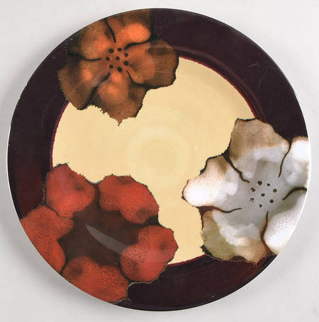 Painted Poppies Melamine Salad Plate