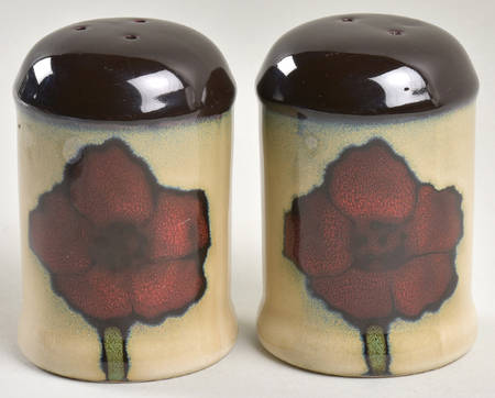 Painted Poppies Salt & Pepper Set