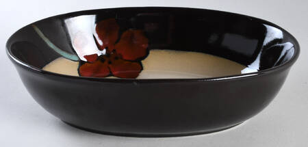 Painted Poppies 10" Oval Serving Bowl