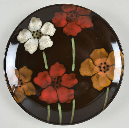Painted Poppies Accent Salad Plate