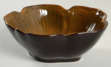 Painted Poppies Figural Soup/Cereal Bowl